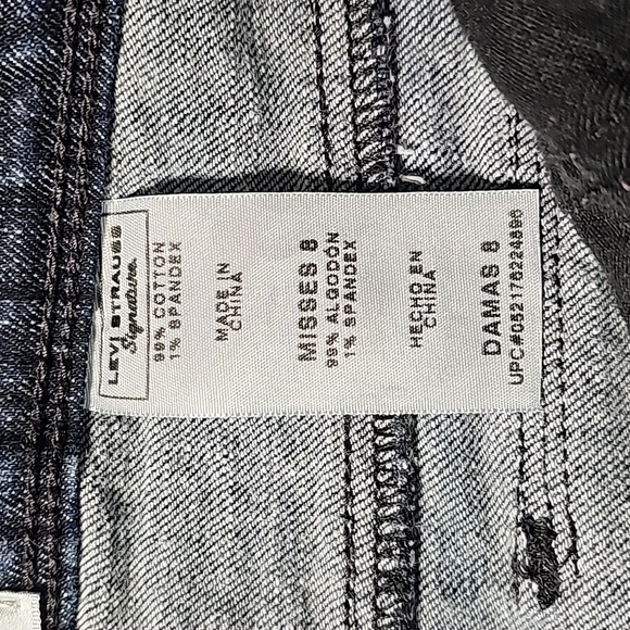 Levi Strauss Signature Low Rise Trouser Blue Jeans Denim Pants Straight Leg 8 - Picture 7 of 12
